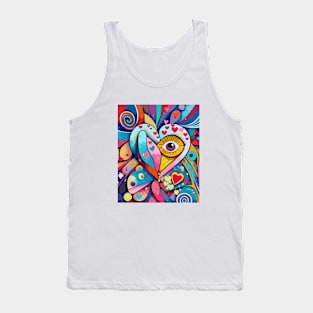 Abstract Ophthalmology Valentines ,brafdesign Tank Top